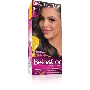 COLORAÇÃO BELA E COR KIT 5.0 - CASTANHO CLARO