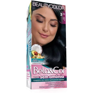 TONALIZANTE BELA E COR KIT 2.11 - PRETO AZULADO