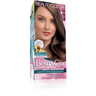 TONALIZANTE BELA E COR KIT 6.34 - CHOCOLATE AVELÃ