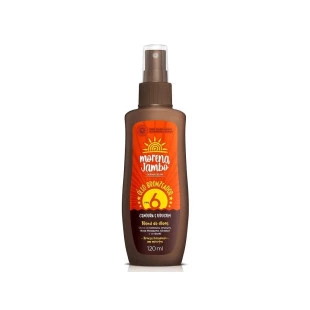 ÓLEO BRONZEADOR SPRAY DERMACREAM 120ML - MORENA JAMBO - FPS 6