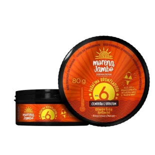 PARAFINA DERMACREAM 80G MORENA JAMBO - CENOURA E URUCUM - FPS 6
