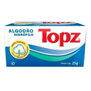 ALGODÃO HIDRÓFILO TOPZ 25G CAIXA