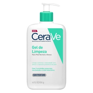 GEL DE LIMPEZA FACIAL CERAVE 454G - PELE OLEOSA