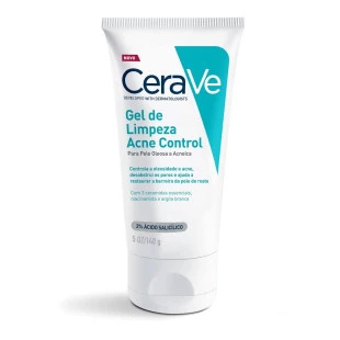 GEL DE LIMPEZA FACIAL CERAVE 140G - ACNE CONTROL - PELE ACNEICA