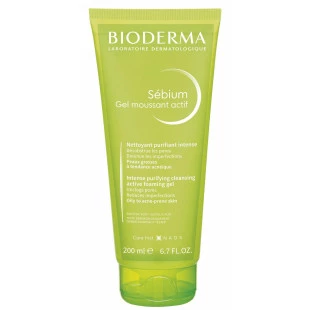 GEL DE LIMPEZA FACIAL BIODERMA 200ML - SÉBIUM MOUSSANT ACTIF