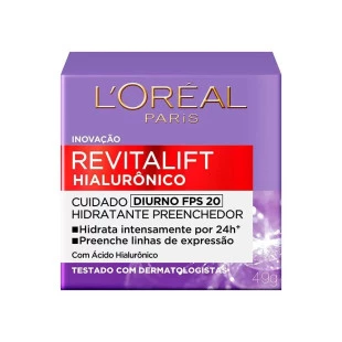 CREME FACIAL LOREAL 49G - REVITALIFT HIALURÔNICO - DIURNO FPS 20