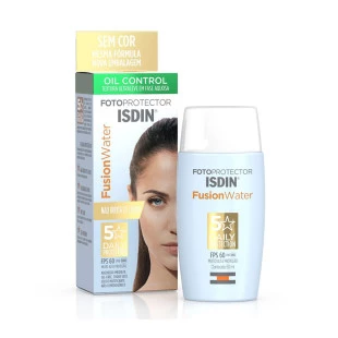 PROTETOR SOLAR FACIAL ISDIN 50ML - FUSION WATER - FPS 60