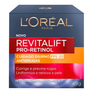 CREME FACIAL LOREAL 49G - REVITALIFT PRO-RETINOL - DIURNO FPS 20