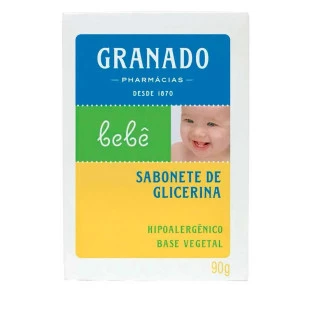 SABONETE EM BARRA GRANADO 90G BEBÊ - GLICERINA