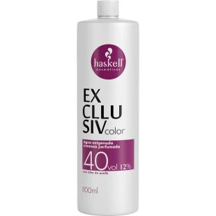 ÁGUA OXIGENADA HASKELL 800ML - EXCLUSIV COLOR - 40 VOLUMES
