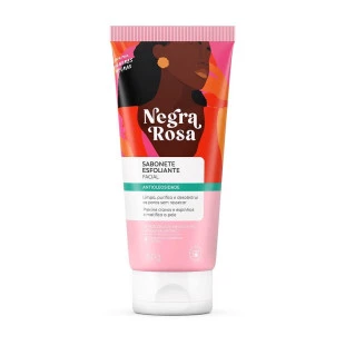 SABONETE LÍQUIDO FACIAL NEGRA ROSA 150ML - ESFOLIANTE ANTIOLEOSIDADE