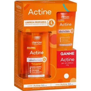 KIT DARROW ACTINE - GEL DE LIMPEZA 140G + GEL DE LIMPEZA 40G