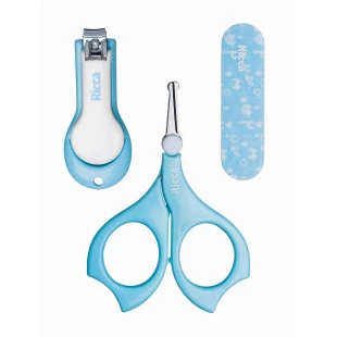 KIT MANICURE RICCA - BABY COLORS - AZUL ref:1657