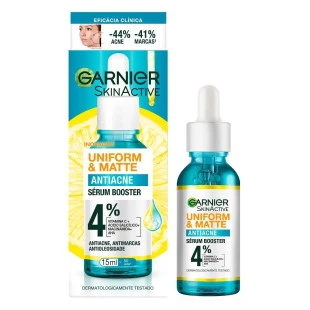 SÉRUM FACIAL GARNIER 15ML - UNIFORM & MATTE - ANTIACNE