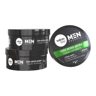 POMADA MODELADORA SALON LINE 60G - MEN ESSENCE - FIXAÇÃO EXTRAFORTE