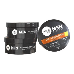POMADA MODELADORA SALON LINE 60G - MEN ESSENCE - FIXAÇÃO FORTE