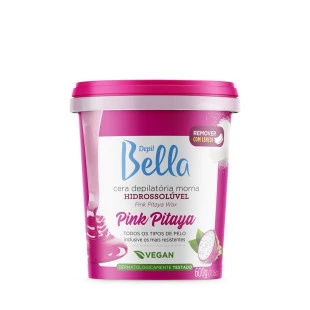 CERA DEPIL BELLA 600G HIDROSSOLÚVEL - PINK PITAYA
