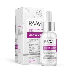 SÉRUM FACIAL RAAVI 30ML - UNIFORMIZADOR NIACINAMIDA