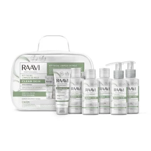 KIT FACIAL RAAVI - LIMPEZA DE PELE - CLEAN SKIN