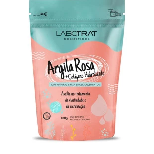 ARGILA LABOTRAT 100G - ROSA COM COLÁGENO