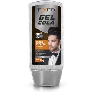 GEL COLA FIXADOR FIXED 200G - GRAY GLUE - INCOLOR