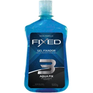 GEL FIXADOR FIXED 500G - AQUA 3 - AZUL