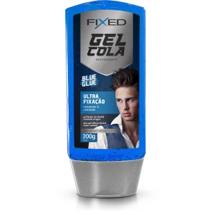 GEL COLA FIXADOR FIXED 200G - BLUE GLUE - AZUL