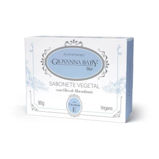 SABONETE EM BARRA VEGETAL GIOVANNA BABY 90G - BLUE