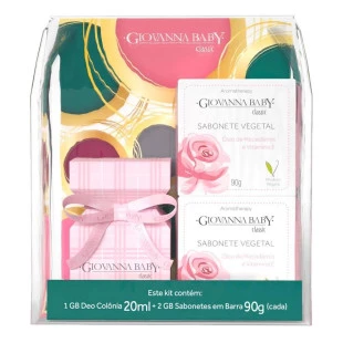 KIT GIOVANNA BABY CLASSIC - COLÔNIA + 2 SABONETES VEGETAL