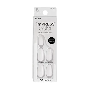 UNHA POSTIÇA KISS IMPRESS - FROSTING - AUTOCOLANTES - 30UN