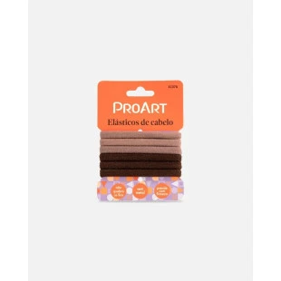 ELÁSTICO PARA CABELO PROART 6 UNIDADES - PEQUENO - ref:EC07B