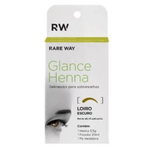 HENNA PARA SOBRANCELHA GLANCE 3.5G - LOIRO ESCURO