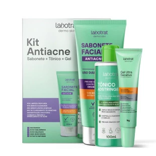 KIT LABOTRAT ANTIACNE - SABONETE + TÔNICO + GEL