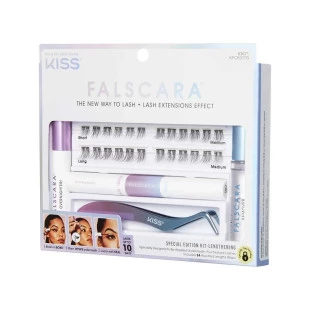 KIT CÍLIOS POSTIÇOS KISS FALSCARA - STARTER ref:KFCK01TGB