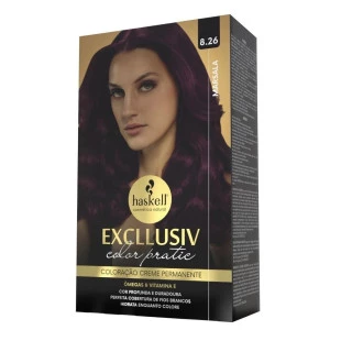 COLORAÇÃO HASKELL EXCLLUSIV COLOR PRATIC - 8.26 MARSALA
