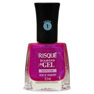 ESMALTE RISQUE DIAMOND GEL - LICOR DE CRANBERRY