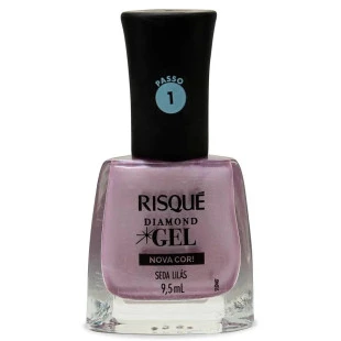 ESMALTE RISQUE DIAMOND GEL - SEDA LILÁS