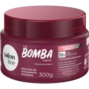 MÁSCARA CAPILAR SALON LINE 300G - SOS BOMBA - ULTRA HIDRATAÇÃO RECONSTRUTORA