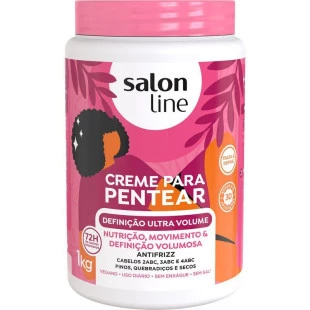 CREME PARA PENTEAR SALON LINE 1KG - DEFINIÇÃO ULTRA VOLUME