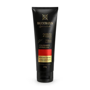 MÁSCARA CAPILAR BIO EXTRATUS 250G - COLORANTE VERMELHA