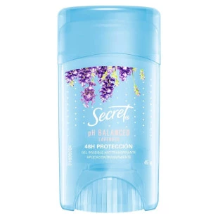 DESODORANTE EM GEL SECRET 45G - PH BALANCED - LAVANDER