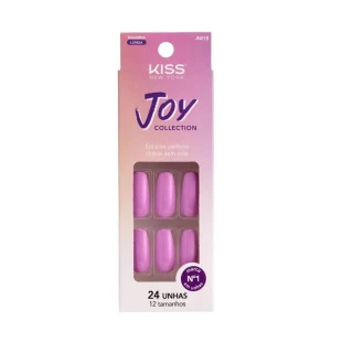 UNHA POSTIÇA KISS - JOY COLLECTION - REAL PINK