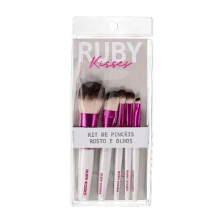KIT DE PINCÉIS RUBY KISSES - ROSTO E OLHOS