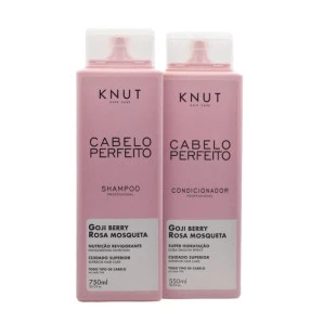 KIT KNUT CABELO PERFEITO - SHAMPOO 750ML + CONDICIONADOR 550ML