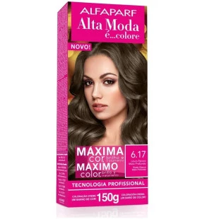 COLORAÇÃO ALTA MODA - È COLORE KIT - 6.17 - LOURO ESCURO MATE PROFUNDO