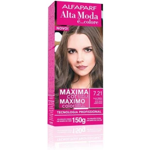 COLORAÇÃO ALTA MODA - È COLORE KIT - 7.21 - LOURO MÉDIO IRISÉ CINZA