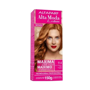COLORAÇÃO ALTA MODA - È COLORE KIT - 9.4 - LOURO CLARÍSSIMO COBRE