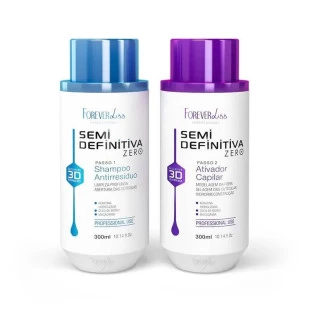 KIT ESCOVA FOREVER LISS SEMI DEFINITIVA - 2 UNIDADES - 300ML