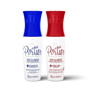 KIT PROGRESSIVA PORTIER EXCLUSIVE 250ML - SHAMPOO + MÁSCARA