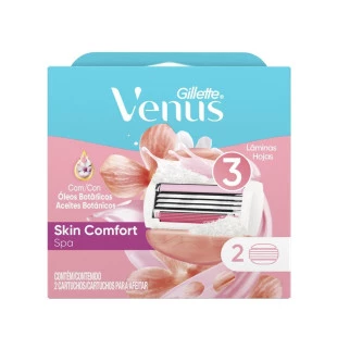 CARGA PARA APARELHO DE BARBEAR GILLETTE VENUS 2UN - SKIN COMFORT SPA